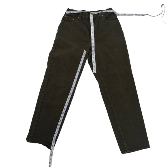 Levi's Green 550 Relaxed Fit Tapered Leg Black Tab Jeans Size 8 Women's - Picture 5 of 5